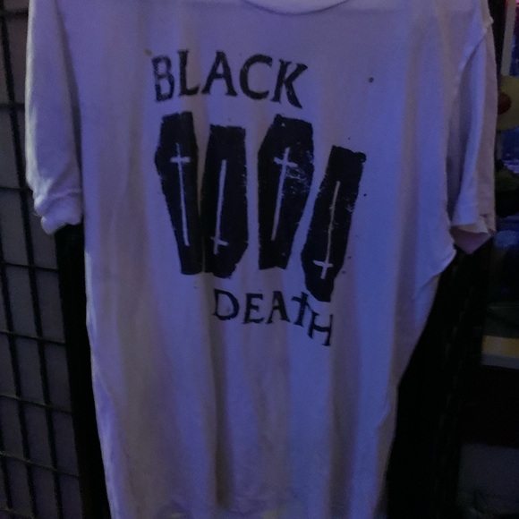 Vintage unif distressed Black Death shirt - Picture 8 of 9